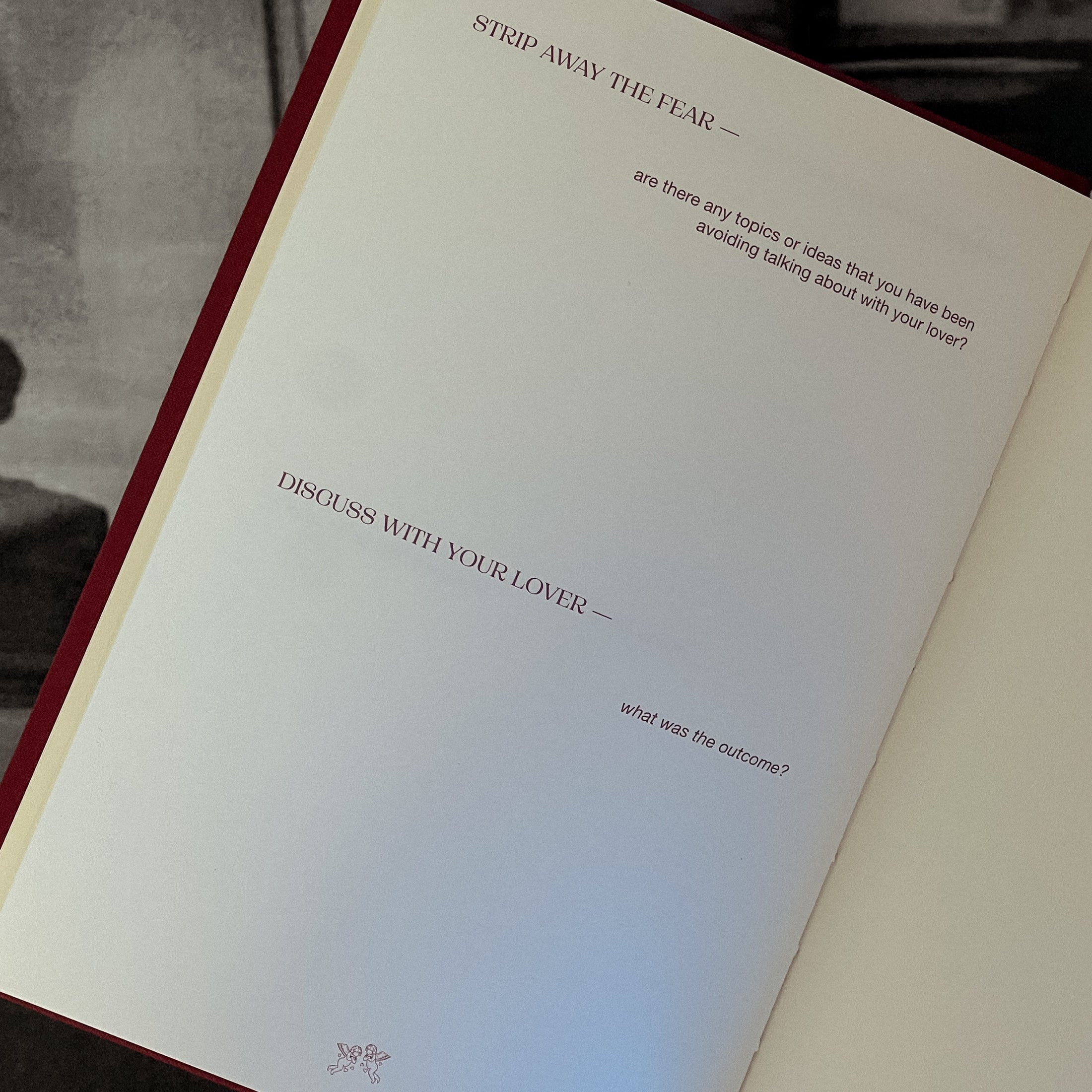 product shot of inside of journal