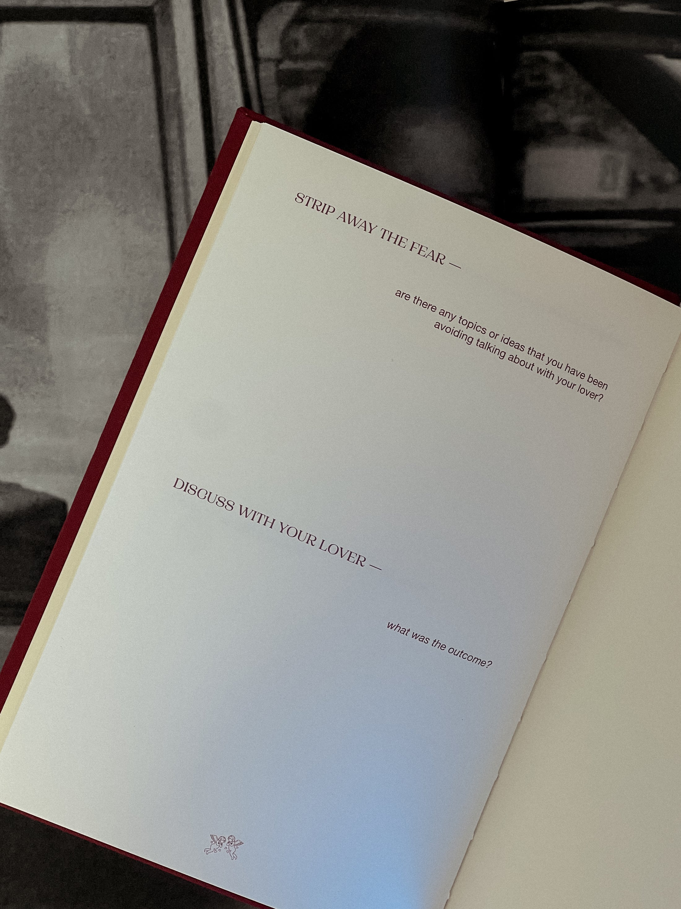 product shot of inside of journal 